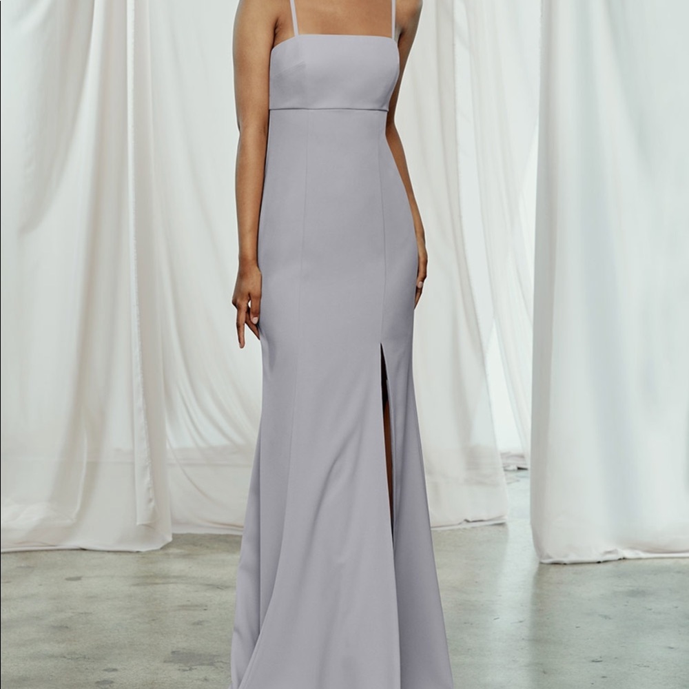 Amsale Bray Crepe Bridesmaid Dress